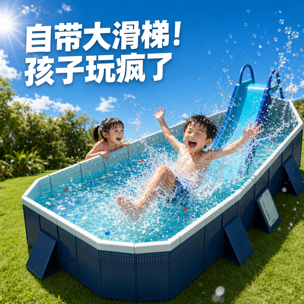 宝宝洗澡玩具儿童游泳池家用婴儿玩水泡澡夏天波波池折叠水上乐园