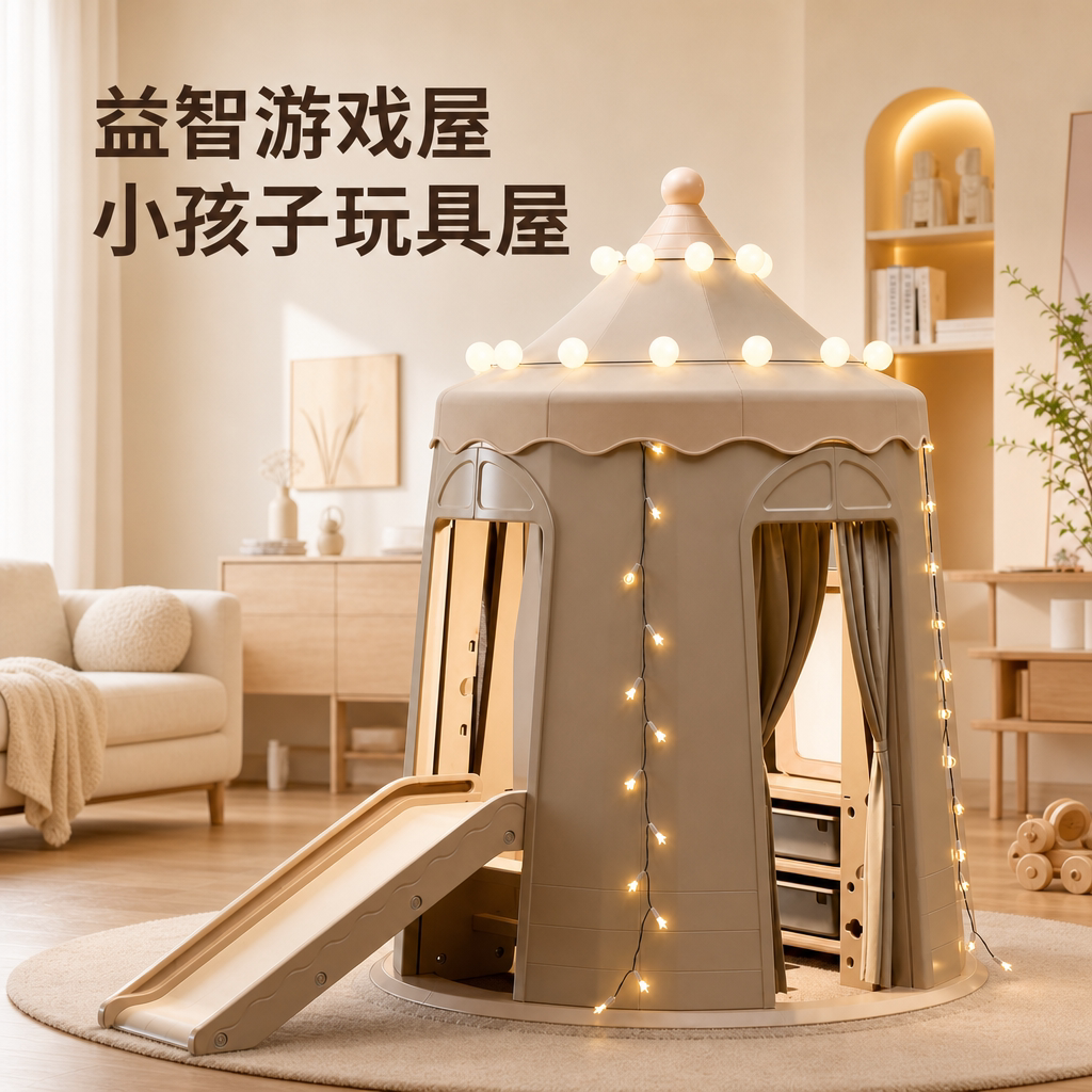 儿童室内秘密基地小木屋游戏帐篷