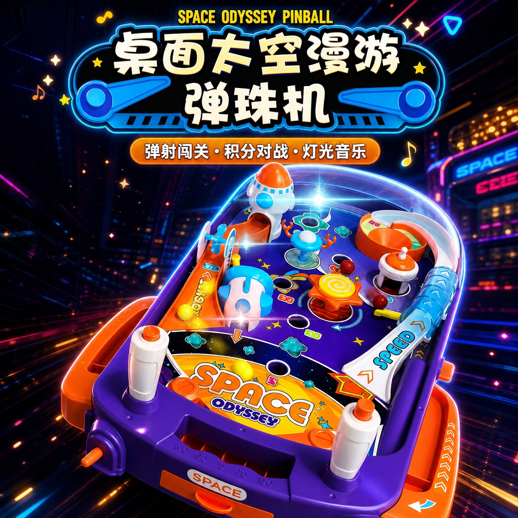 桌面太空漫游弹珠机儿童益智玩具