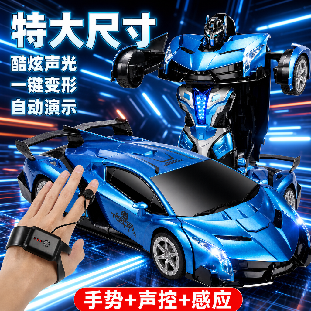 手势感应变形遥控汽车玩具男孩