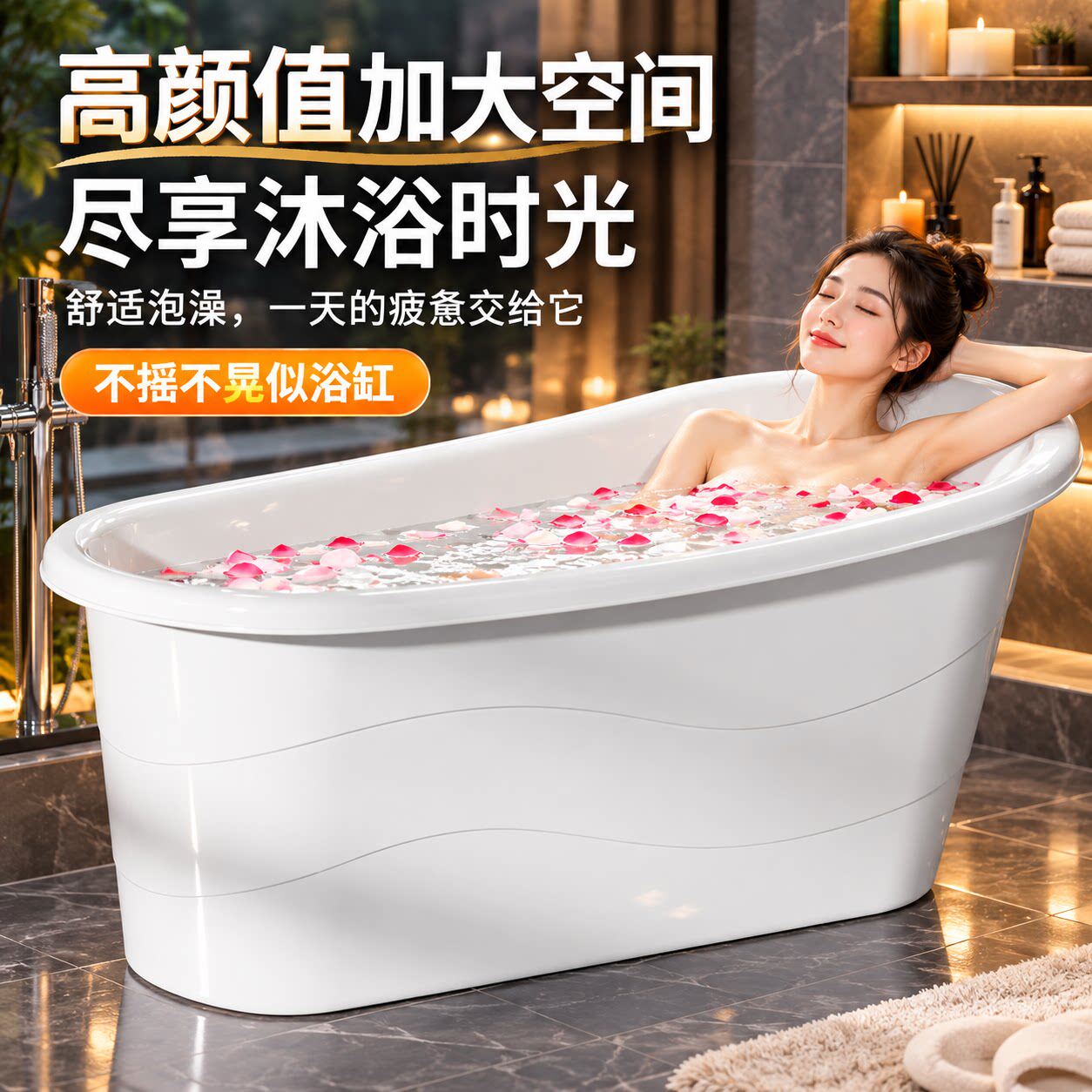 成人家用浴桶折叠加厚沐浴桶泡澡