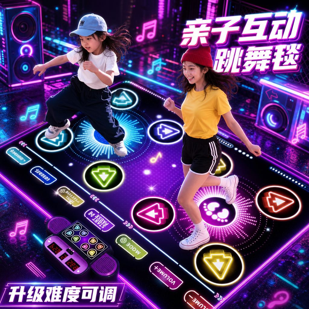 2026新爆款儿童音乐室内跳舞毯3-6岁女孩5六一节玩具生日礼物男孩