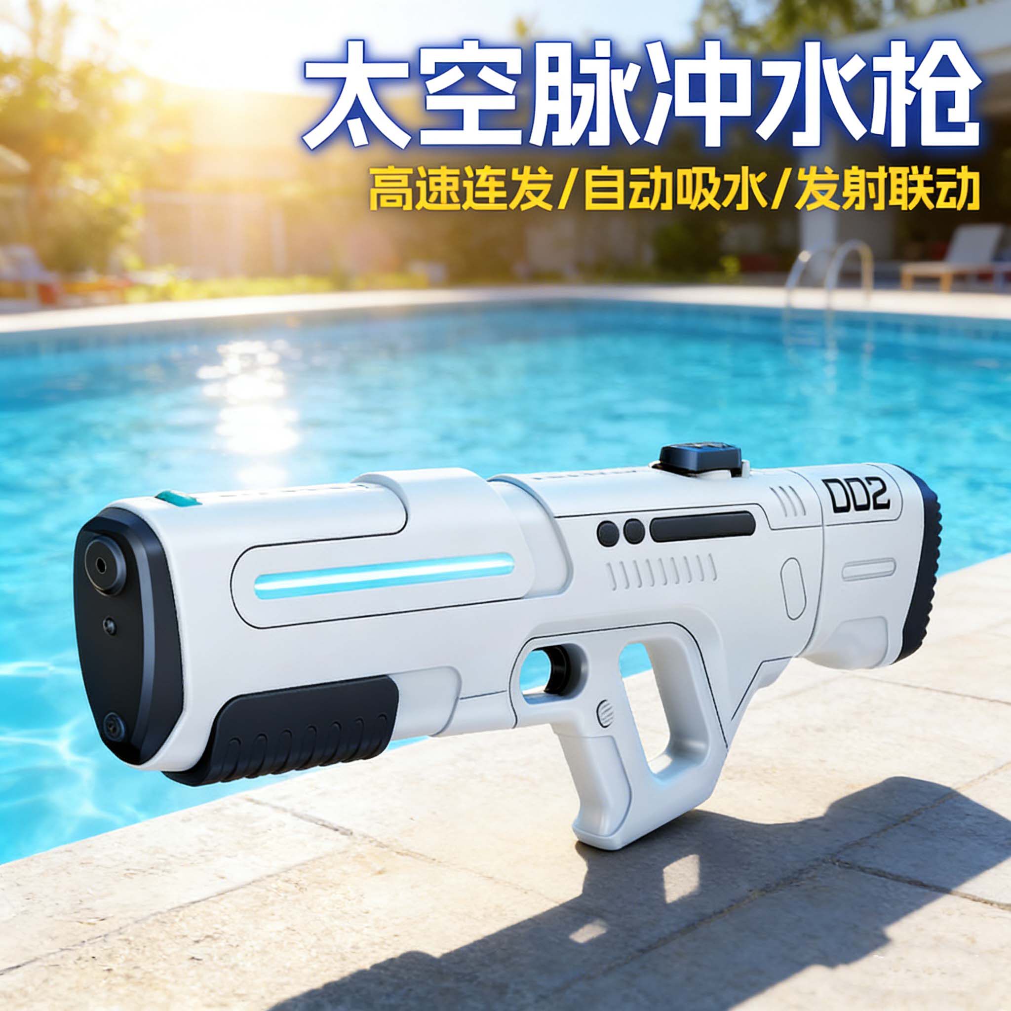 电动水枪儿童户外戏水玩具打水仗