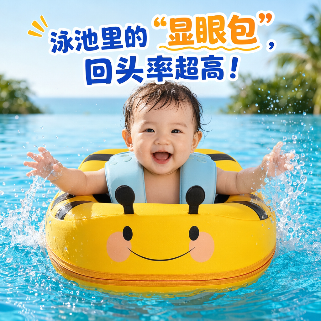 婴儿腋下游泳圈免充气防侧翻