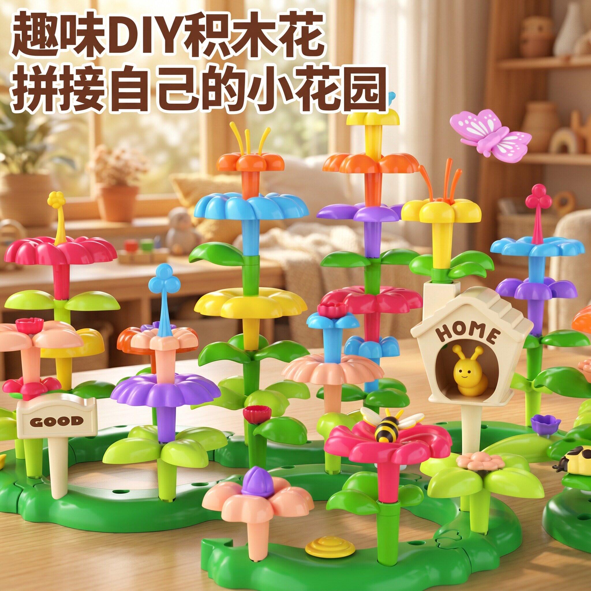 趣味DIY积木百变花园儿童积木图片