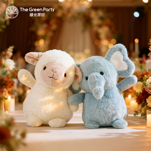 特价秒杀婚庆玩偶公仔婚礼抛洒娃娃机thegreenparty新婚毛绒玩具