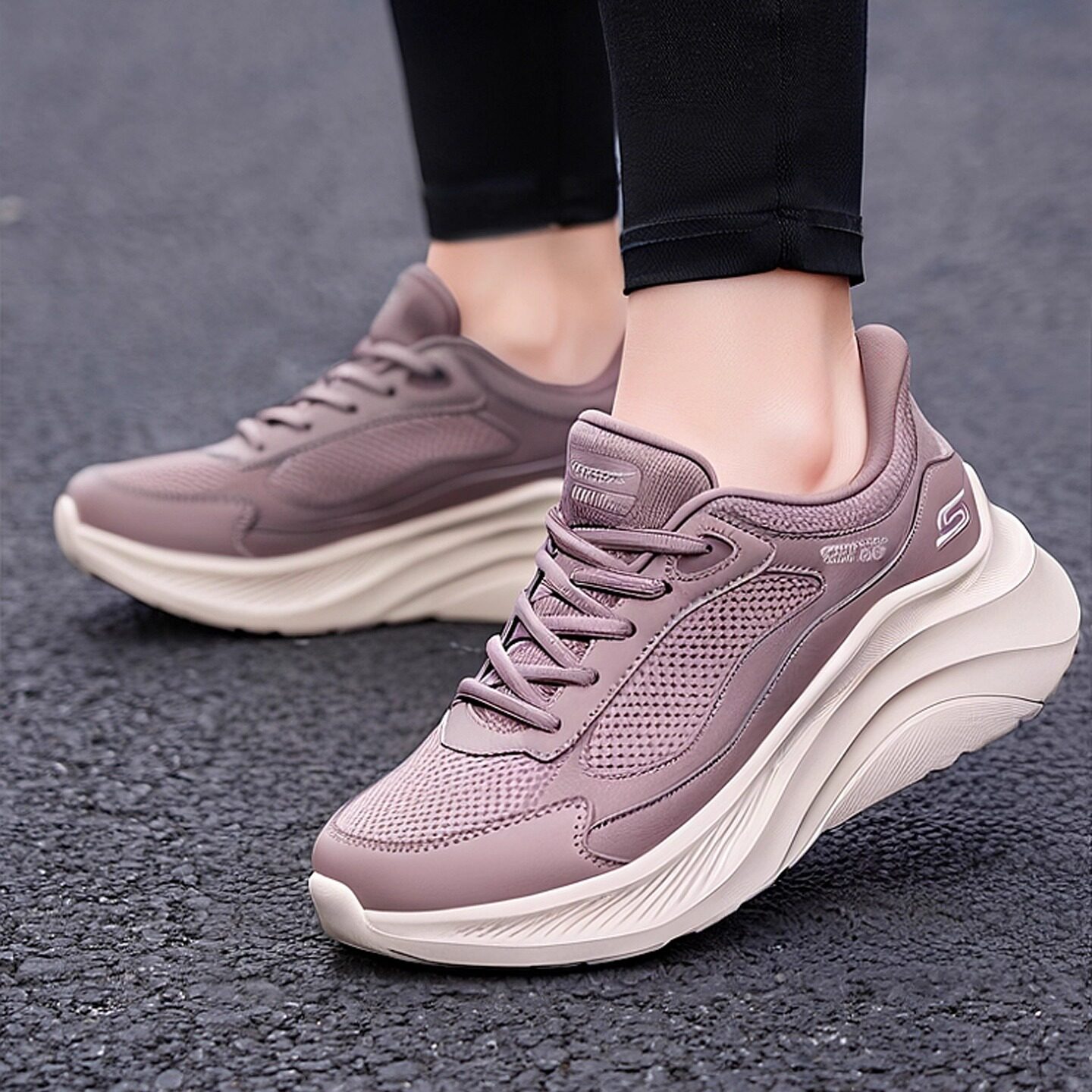 斯凯奇糕糕鞋|女鞋2025春季新款厚底增高休闲运动鞋一脚蹬小白鞋,女鞋,时尚休闲鞋,淘宝优惠券,粉丝福利购,淘宝优惠卷