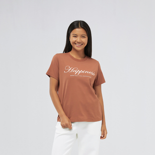 休闲百搭 t恤圆领舒适透气潮流时尚 斯凯奇春季 女子针织运动短袖