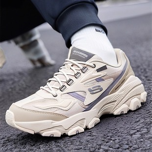 Skechers斯凯奇男鞋2026新款户外复古厚底老爹鞋运动经典熊猫鞋