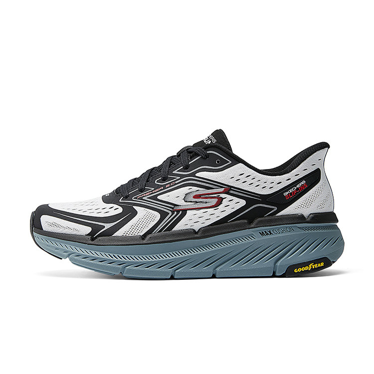 斯凯奇闪穿鞋男款专业跑步鞋减震透气休闲鞋一脚蹬运动鞋220837