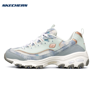 149251 秋季 厚底百搭熊猫鞋 老爹鞋 新款 Skechers斯凯奇扎染牛仔女鞋