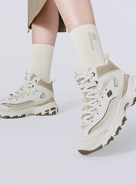 斯凯奇春季高帮绑带设计运动鞋轻质减震柔软休闲鞋时尚百搭169075