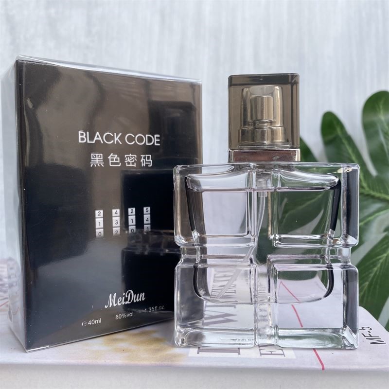 MeiDun美顿蓝色黑色密码香水古龙香持久留香清新花果蓝色密码香水