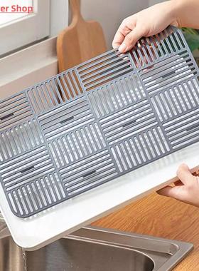 Plastic Drain Rack Dish Cup Drainer Dryer Tray Sink Dinnerwa