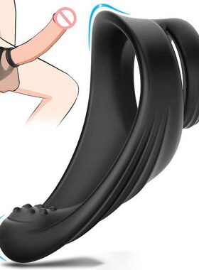 Double Penis Ring Men Stronger Erection Delay Ejaculation Re