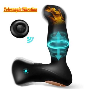 Telescopic Remote Control Massager Prostate Anal Vibrator