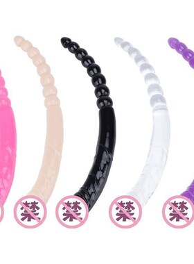 Sex Toys For Women Transparent doubleheaded soft Anal dildo