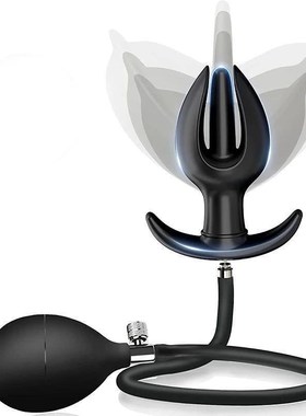 Expand Inflatable Anal Plug Oversized Enema Training Butt Pl