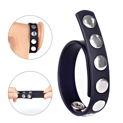 Silicone Penis Ring Adjustable Cock Ring Reusable Delay Ejac