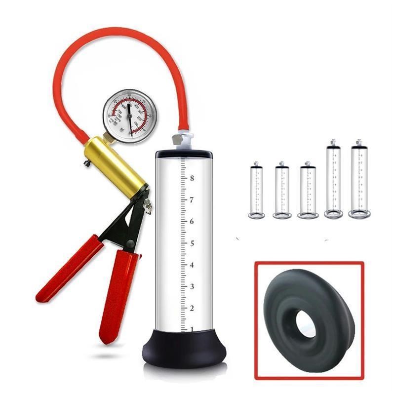 Acrylic Penis Pump Manual Penis Enlarger Sex Toy For Men Vac