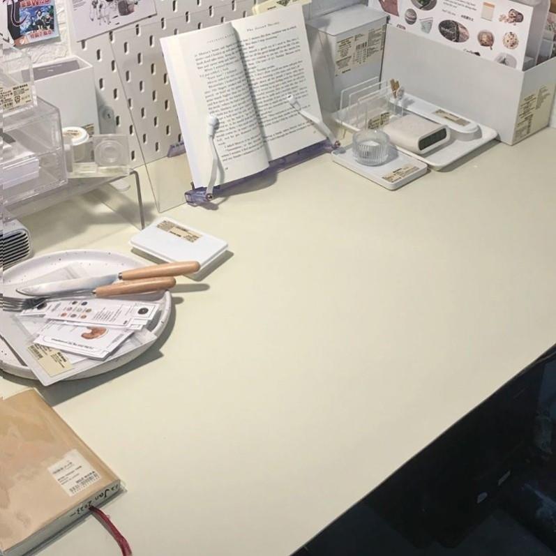 桌垫学生垫子宿舍奶油白色防水ins桌布桌面简约高书桌书桌垫定制