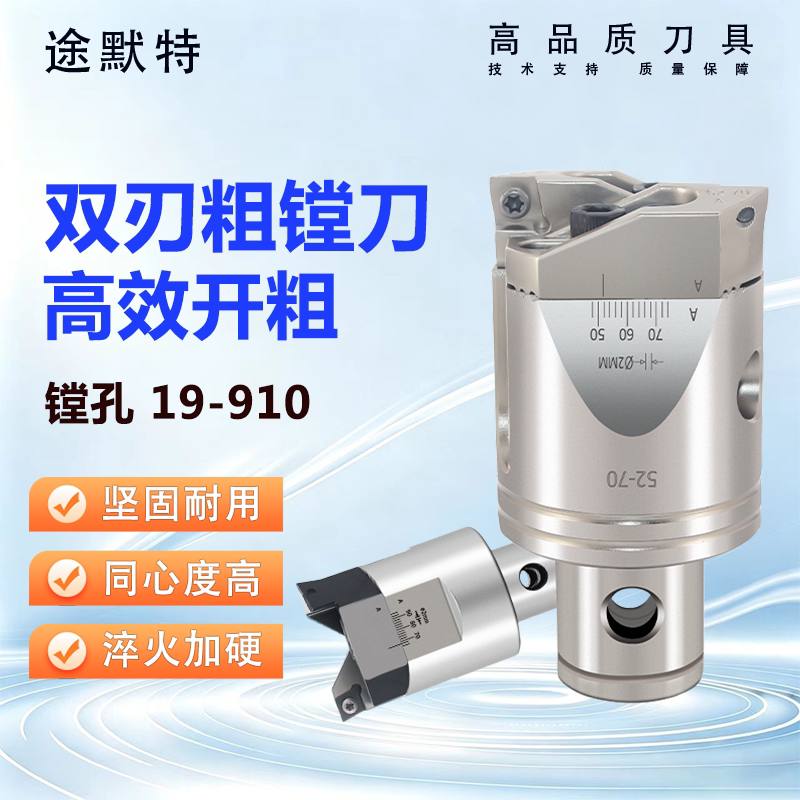 粗镗刀头RBH双刃可调锯齿途默特