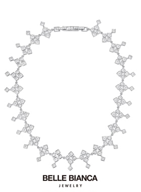 bellebianca荆棘方块项链chocker