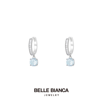 BELLEBIANCA闪耀锆石圈式耳环