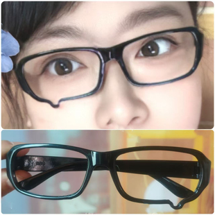哭哭流泪眼镜ins小红书同款泪滴造型亚文化cos动漫二次元半框眼镜