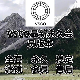 VSCO永久会员全滤镜Pro专业版239款预设vsco平果安卓调色修图