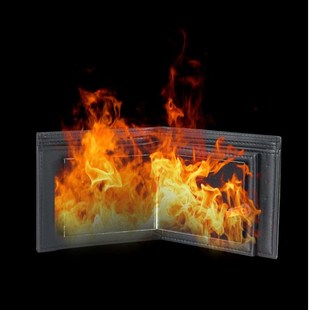 皮夹打火机烈火钱包着火魔术钱包二代新款超大面积魔术道具