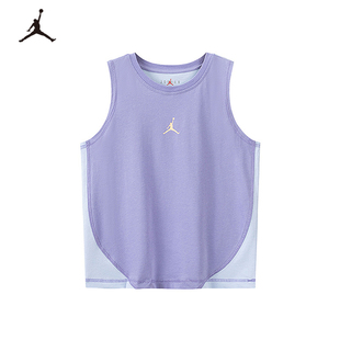 JORDAN耐克25夏季新款儿童运动篮球背心男童中大童小童篮球服背心