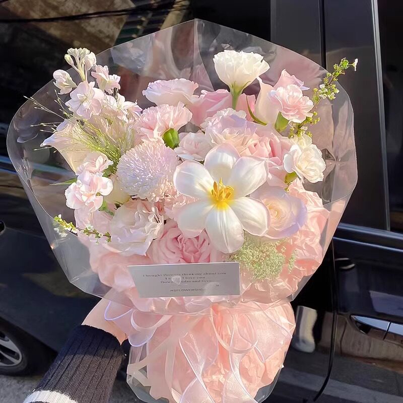 全国ins鲜花快递同城生日玫瑰花束郁金香北京上海广州配送女友