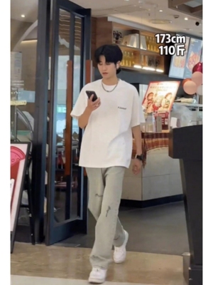 短袖港风青少年小字母T恤宽松