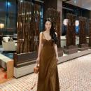 孙智惠zs「里约克情书 」纯欲气质V领露背蕾丝拼接连衣裙