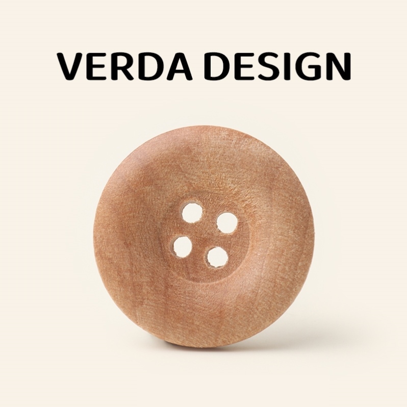 木制纽扣圆木巧扣 日式天然原木色木头衬衫纽扣西服开衫木质钮扣