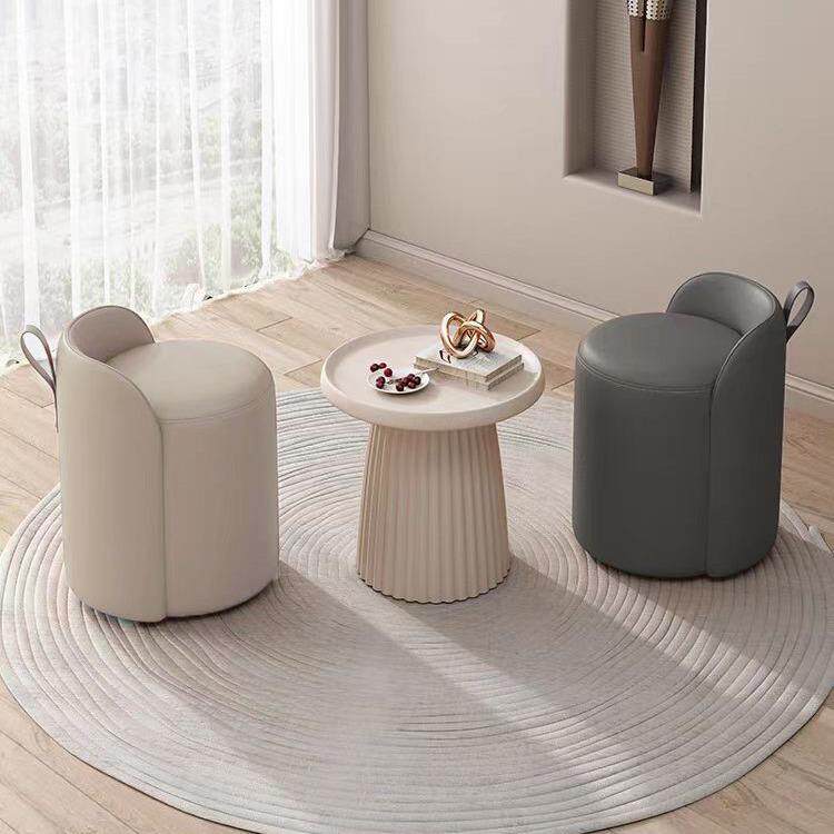 现代简约轻奢梳妆凳家用卧室化妆凳客厅换鞋凳网红ins脚凳茶台床笠