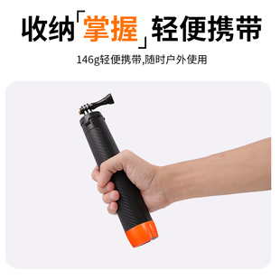 运动相机三脚架自拍杆大疆action4 10浮力棒insta360x4 acepro手持杆 3浮力三脚架go自拍杆适配gopro12