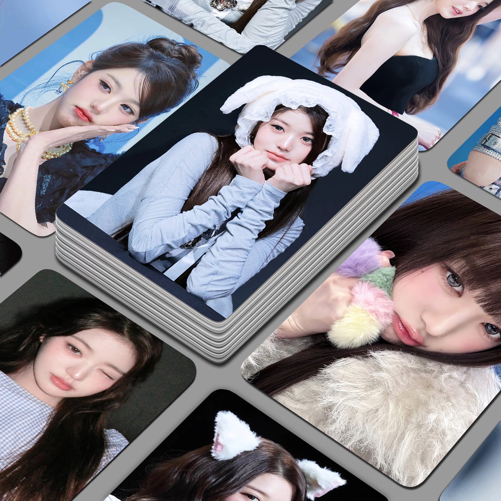 张元英新款小卡55张应援卡片 明星周边IVE演唱会物料粉丝收藏送