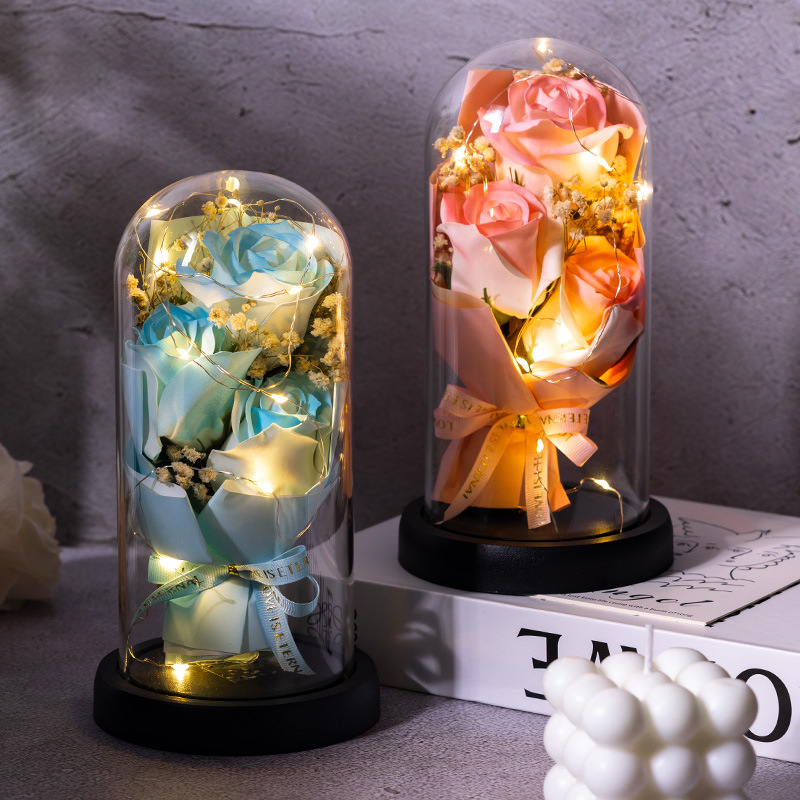 永生花亚克力干花实用摆件