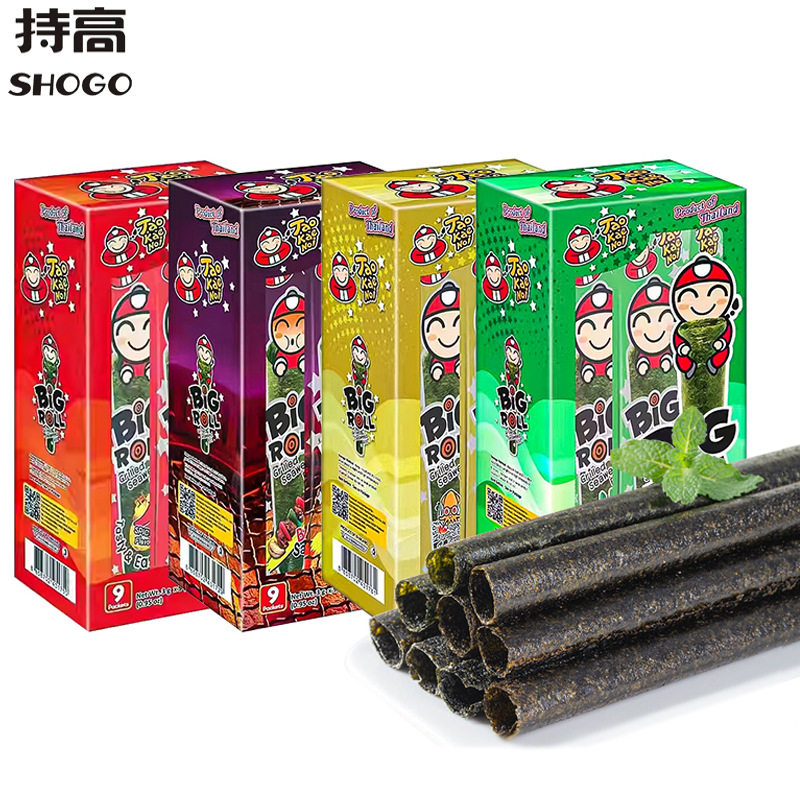 泰国进口老板仔TaoKaeNoi海苔卷经典香脆烤海苔即食儿童海味零食