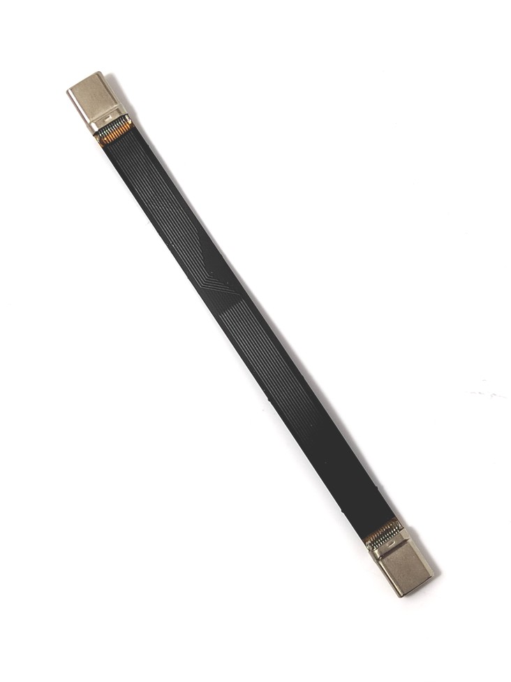 TYPE C24pin双公头 FPC软排线大电流 全通款没包胶长度132mm