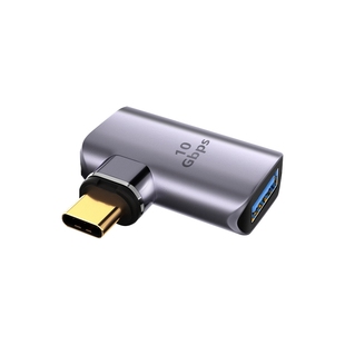 USB磁吸USB4转接头侧弯头PD快充140w支持视频8K@60hz全功能10GBp