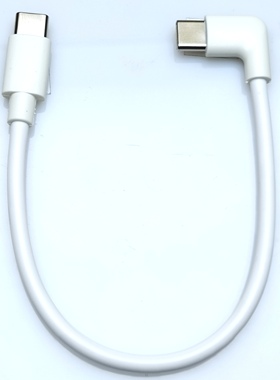 TYPE C 五芯侧插双公头快充数据线黑色/象牙白长15/20/25/30/50CM