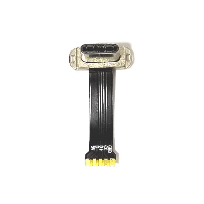 FPC软排线25.8mmTYPE-C 5p公头支持充电音频 5A 90度