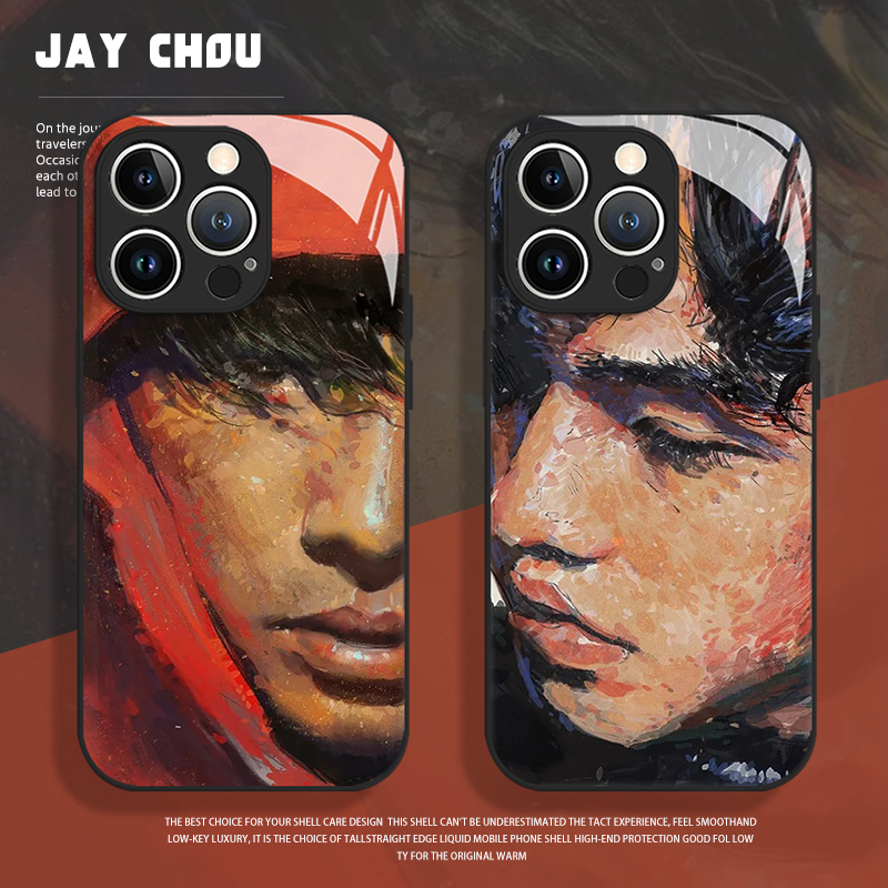 油画周杰伦jay手机壳适用于苹果