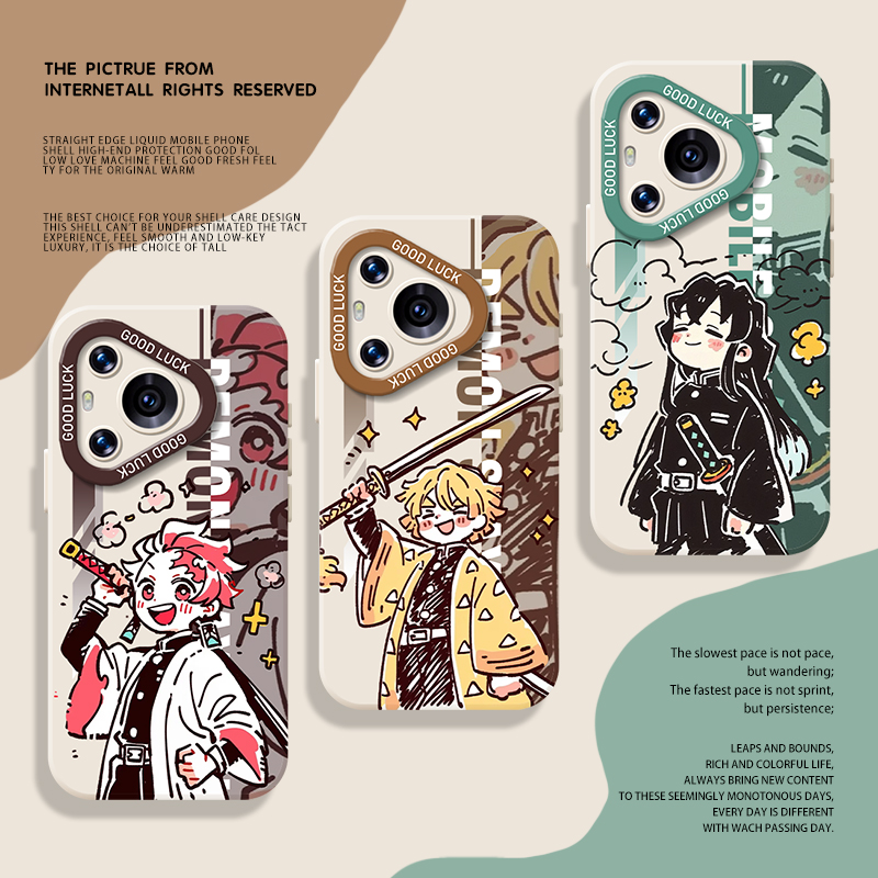 涂鸦鬼灭之刃手机壳适用华为系列