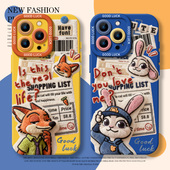 z9turbo vivo5 秋冬8 毛绒疯狂动物城手机壳适用iqoo15硅胶iqooneo10尼克13朱迪12pro情侣11s新款 7se z1x