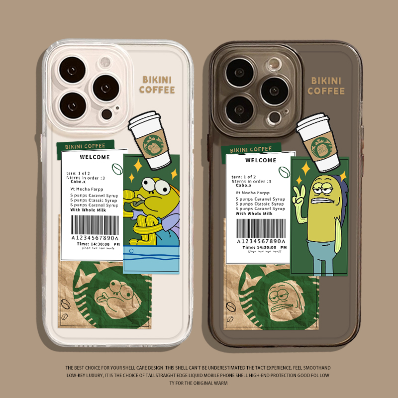 咖啡比奇堡居民手机壳适用于苹果
