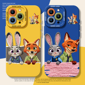 11秋冬x 毛绒尼克朱迪适用苹果17promax手机壳iphone16pro硅胶15plus情侣14疯狂13mini动物城12新款